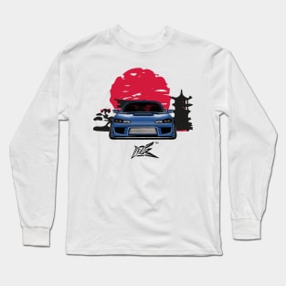 nissan silvia s15 blue Long Sleeve T-Shirt